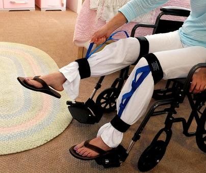 Podnośniki nóg z tkaniny nylonowej Medyczna orteza stawu kolanowego z regulowanym paskiem